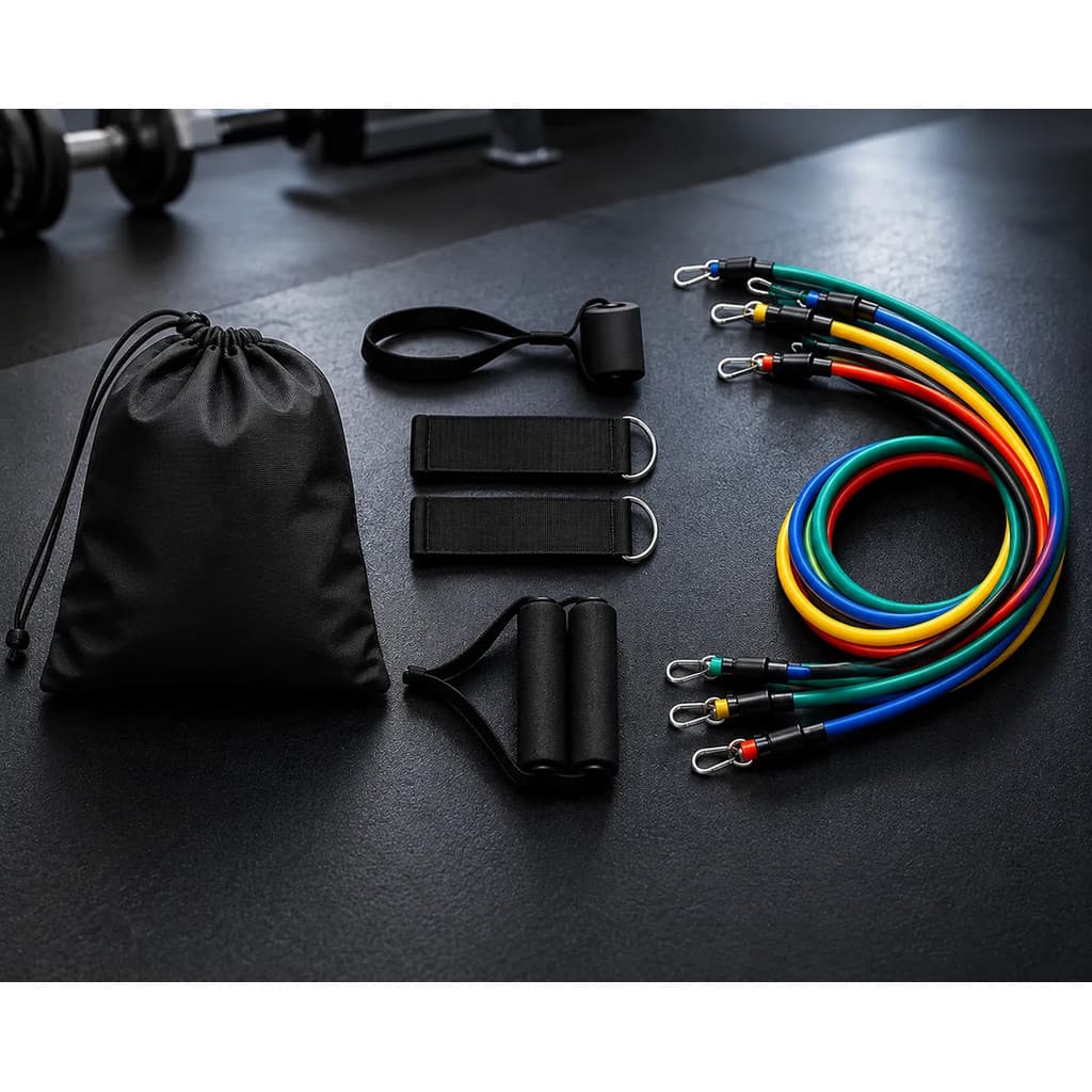Kit Elásticos De Resistência 10pç Faixas Exercícios Fitness
