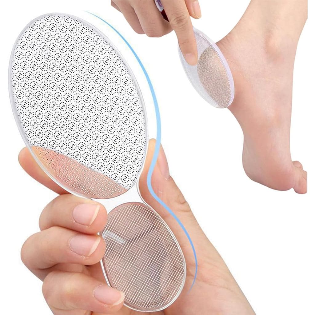 Lixa de Pé de Vidro Nano para Remoção de Calosidades - Esfoliador de Pés Portátil para Pele Morta e Rachaduras, Ferramen