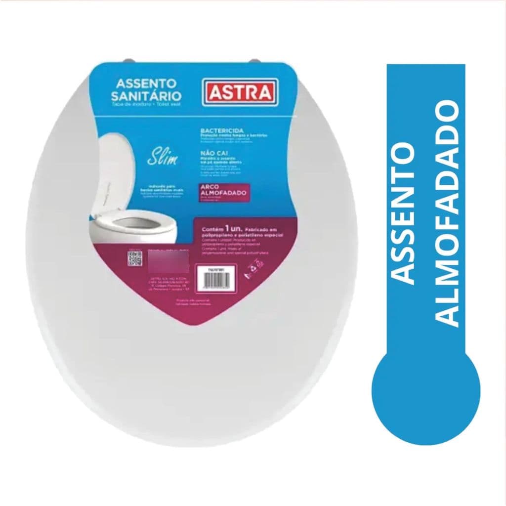 Astra Assento Sanitário Almofadado TPK/AS*BG8 TPK/AS*BR1