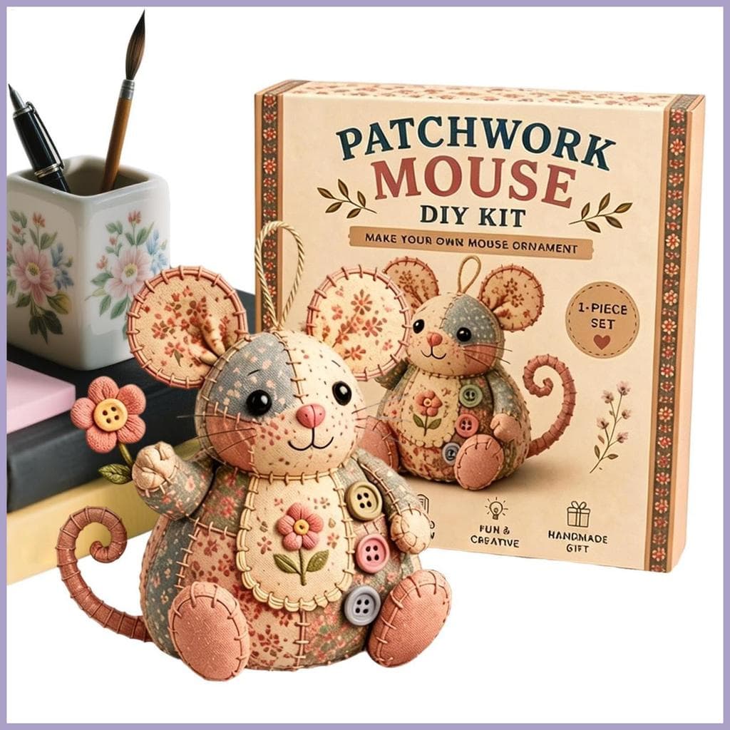 Mouse DIY Kit De Costura Ornamento Decoração Artesanato Relaxante Artesanal Animal Fazendo Conjunto Para Iniciantes Adul