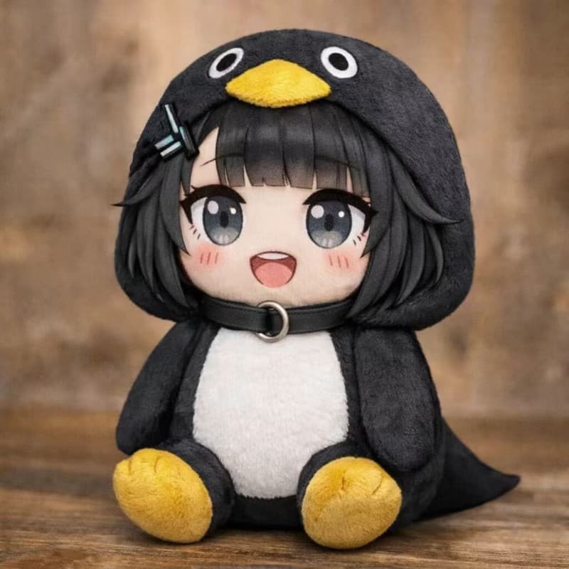 [Estoque pronto] Gugugaga Little Penguin Administrador Boneca fofa Decoração Coleção de presente de aniversário Boneca A