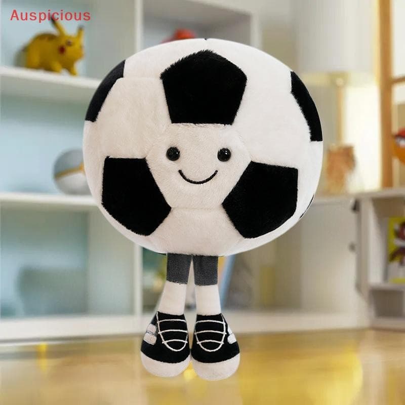 [Auspicioso] 1 Peça De Basquete Criativo Macio Brinquedo De Pelúcia Engraçado Fofo Futebol Travesseiro Presentes De Aniv