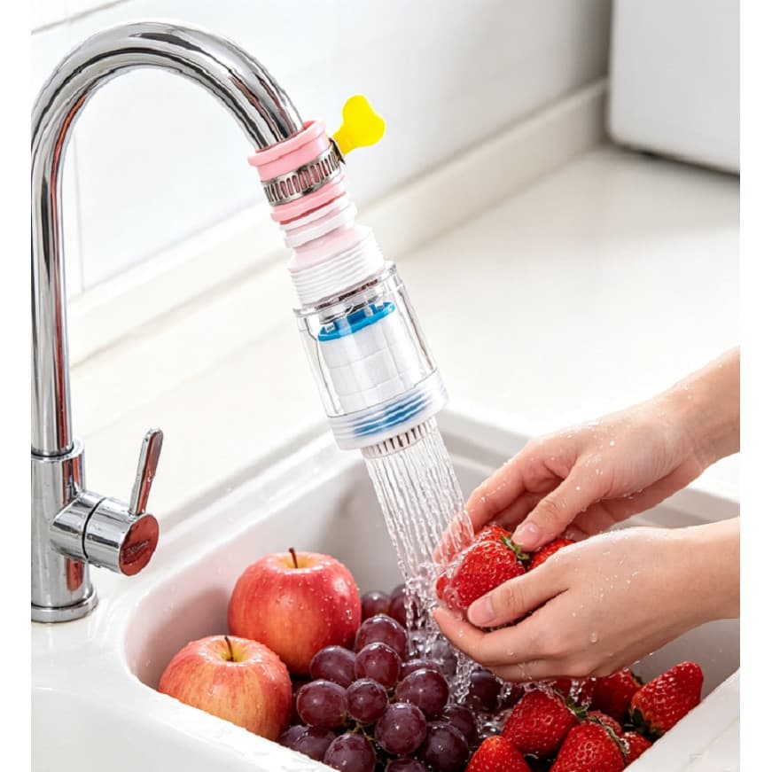 Filtro Purificador para Torneira de Cozinha, Bico Regulável com Filtro Removível para Água