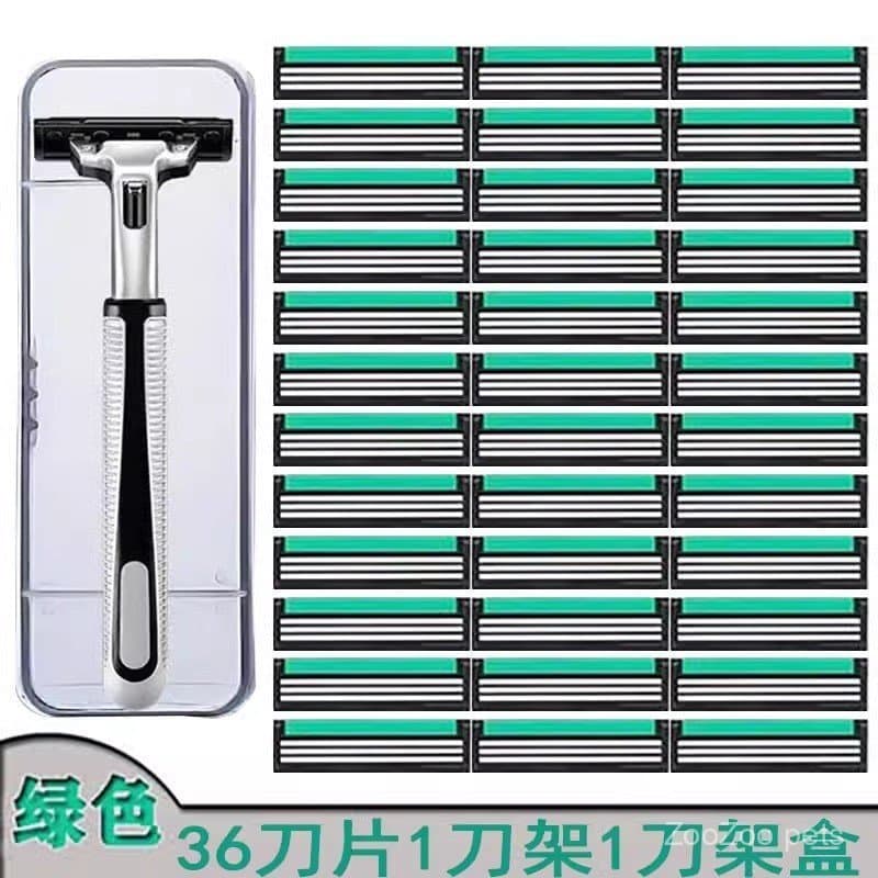 Cabeça de lâmina de barbear de três camadas, lâmina de barbear manual universal para homens.