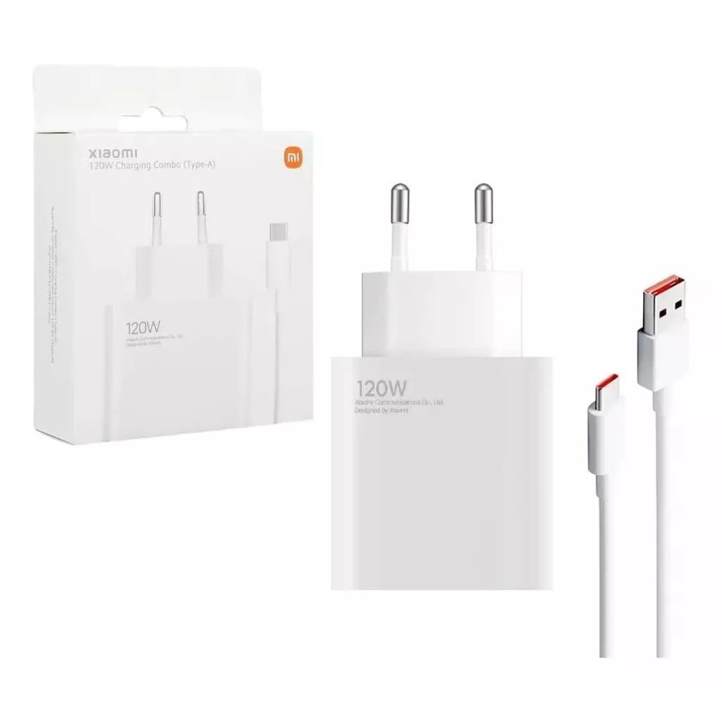 OFERTA Carregador Turbo Power Redmi 120W + Cabo USB e Tipo-C – Carga Ultra-Rápida e Segura