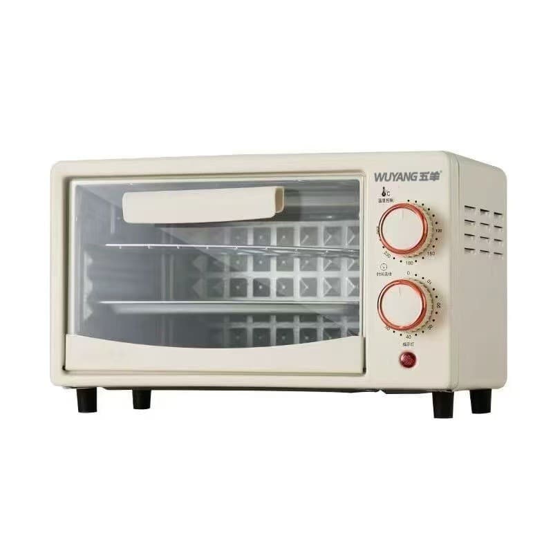 12L Mini Forno Elétrico Controle Mecânico Forro De Aço Inoxidável Tubo De Aquecimento Duplo De Cozimento Doméstico Para