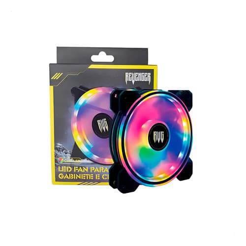COOLER FAN LED REVENGER PARA GABINETE E CPU G-VR332