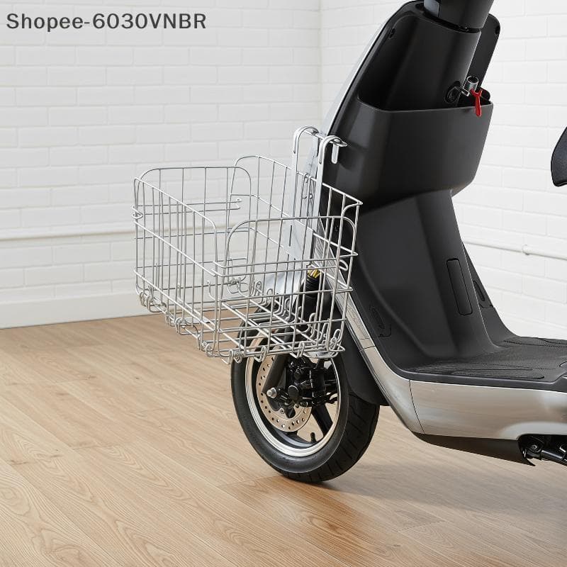 [QY] Cesta De Armazenamento Traseira De Scooter Elétrica De Metal Construção De Ferro Resistente Grande Capacidade Fácil