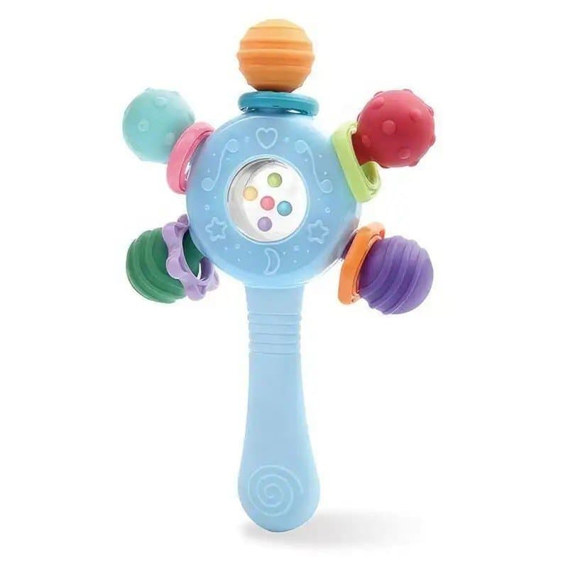 Mordedor Chocalho para Bebês, Brinquedo para Dentição de Bebês, Brinquedo Sensorial para Bebês, Brinquedo Educativo para
