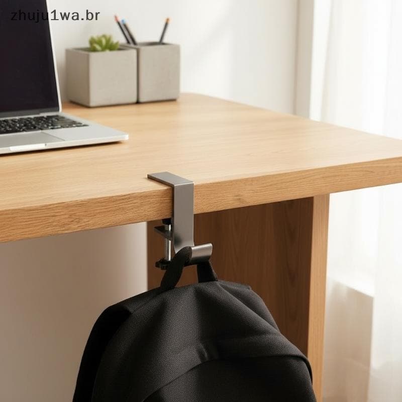Gancho De Borda De Mesa , Cabide Removível Ajustável Sem Perfuração Para Bolsa , Carteira Bapa , Armazenamento De Escrit