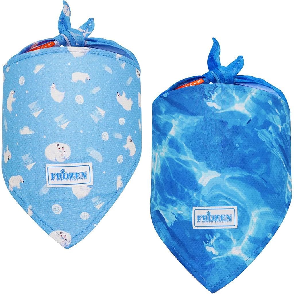 KYEESE 2 Pacotes de Bandanas Refrescantes para Cães, Bandanas Respiráveis para Cães Pequenos, Médios e Grandes, Protetor