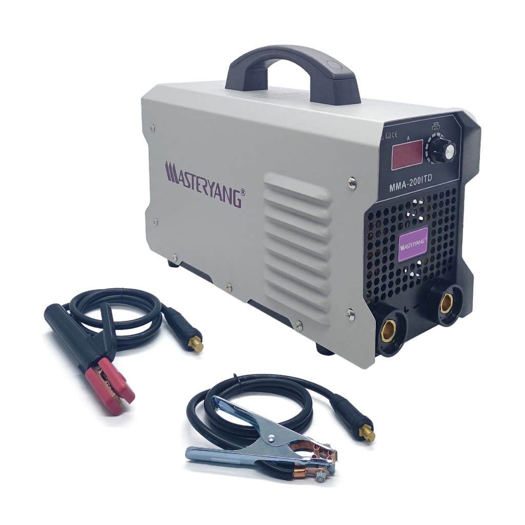 Máquina de Solda Inversora 200A MMA Eletrodo Revestido Sem Gás 220V 50/60Hz + Acessórios