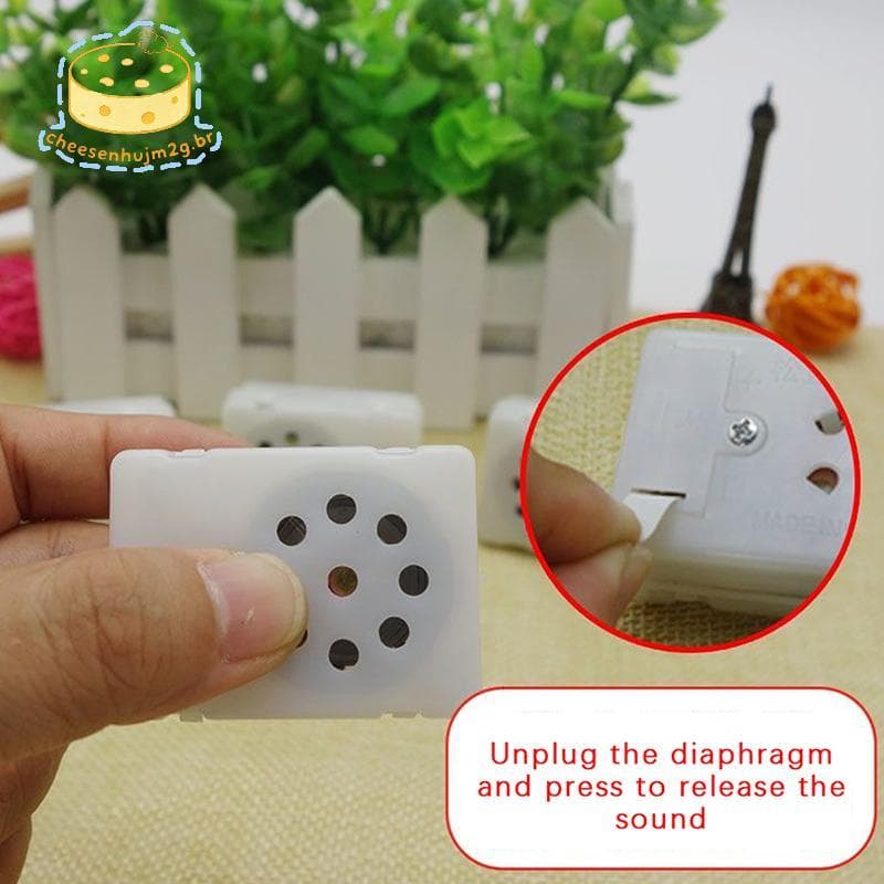cheesenhujm2g Caixa De Voz Para Bicho De Pelúcia Módulo De Som Gravável Brinquedo Dispositivo Gravador De Mensagens De G