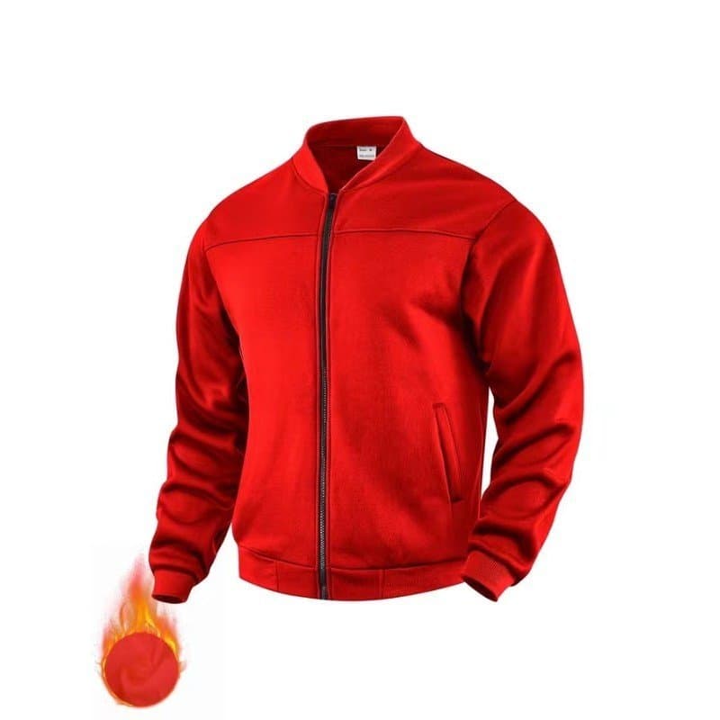 Roupas masculinas 2026 novos homens transfronteiriços escovado engrossado jaqueta Casual tamanho europeu moda na moda.