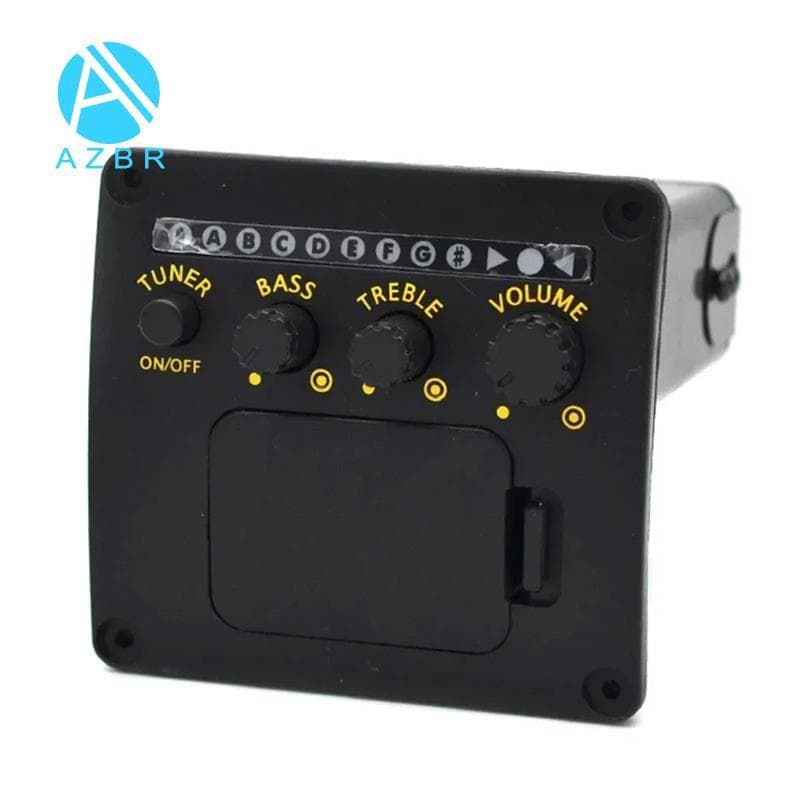 Profissional Guitarra Acústica Pré-Amplificador EQ Sintonizador Captador Captadores De Piezo Equalizador Acessório