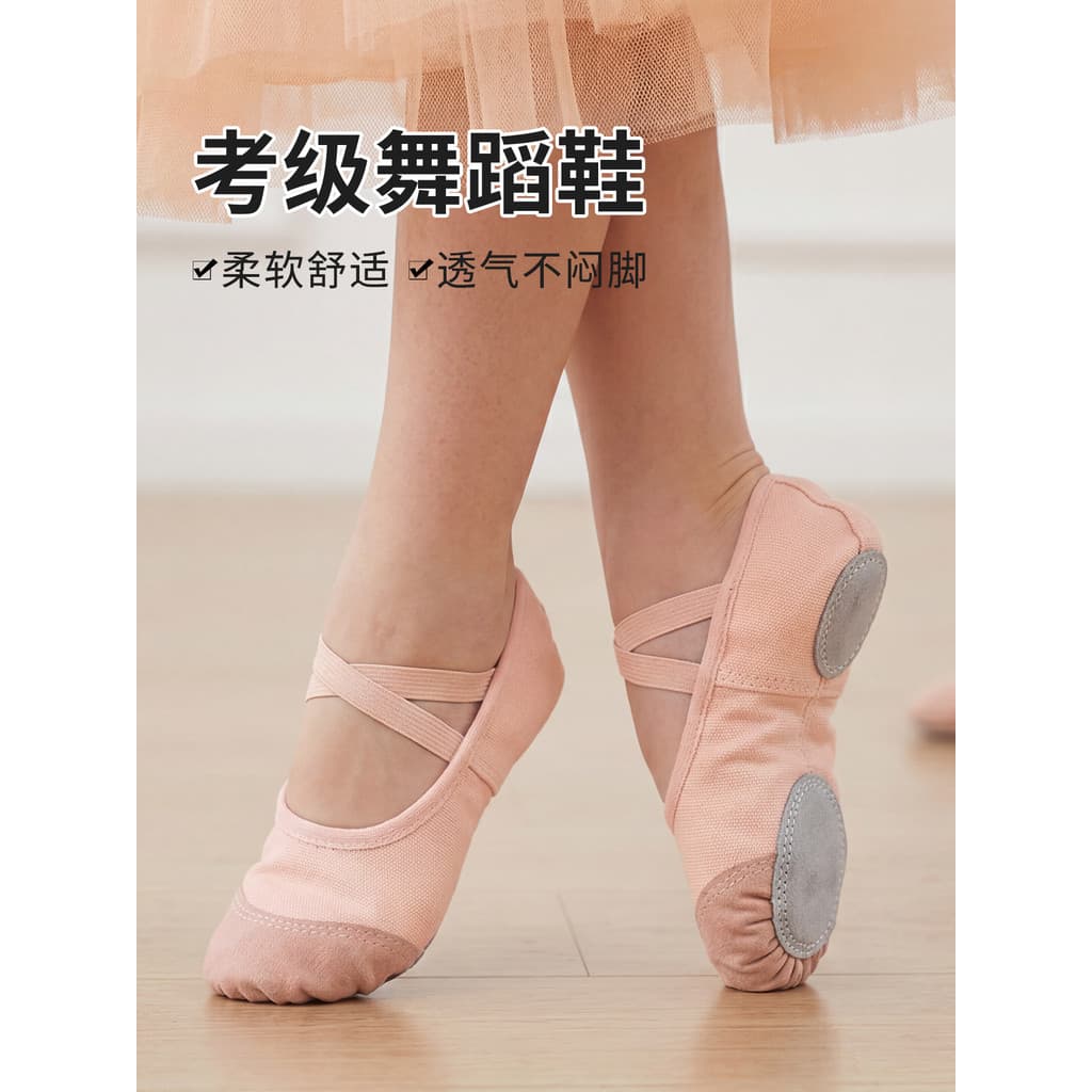 Sapatos de dança femininos sola macia crianças verão chinês Ballet dedicado meninas sapatos de dança exercício adulto ga