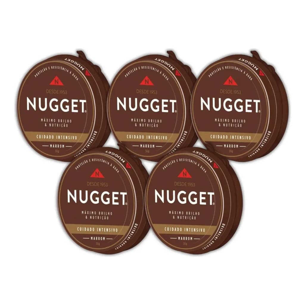 Kit 5 Unidades Nugget Marrom 36g Cuidado Intensivo para Couro