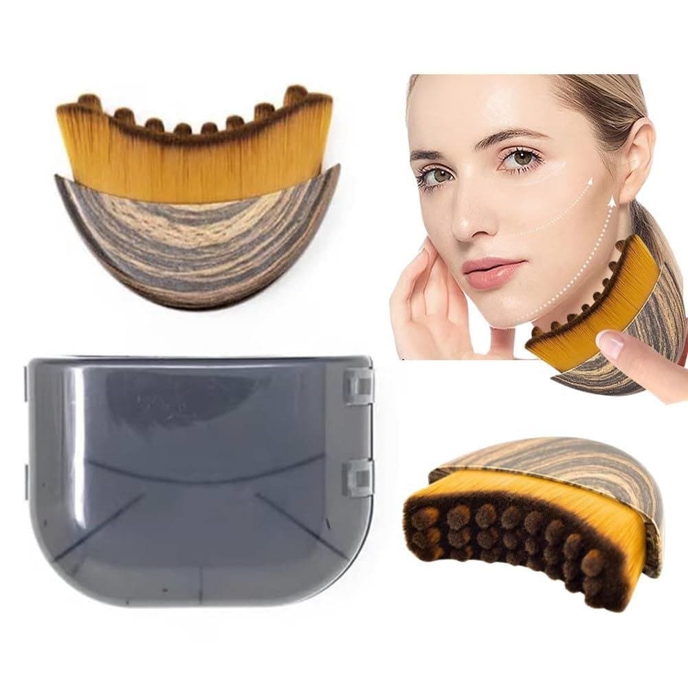 1/2PCSBorcha de Contorno Facial Linfática para Escultura – Anti-inchaço e Efeito Lifting, Melhora o Brilho e a Absorção