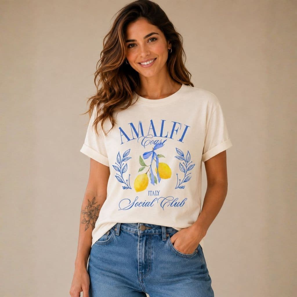 Camisa Camiseta Feminina Estampada Tendencia Premium Tecido Leve E Confortavel 100% Algodão Varias Cores