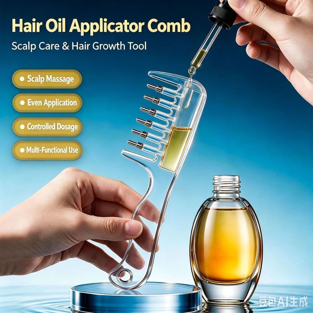 Pente de medicina do couro cabeludo elástico Rollerball guia transparente pente crescimento doméstico cabelo Anti-derram