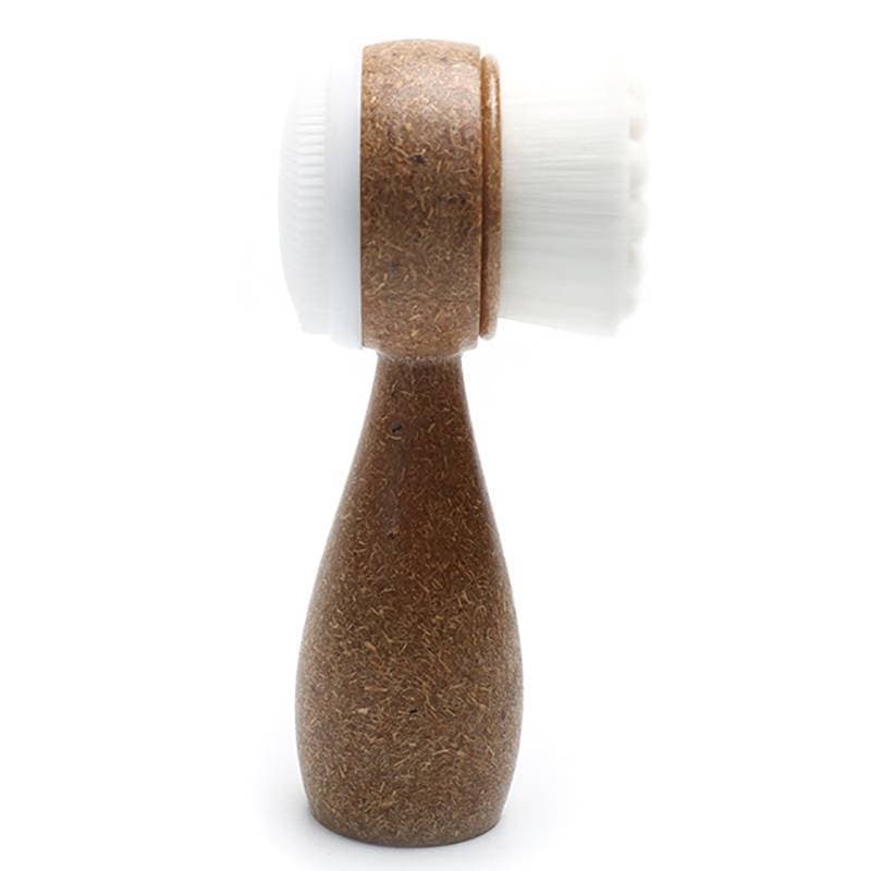 [lovego] Escova De Limpeza Facial Com Cabo De Casca De Coco , Dupla Face , Limpador , Remoção De Poros , Esfoliante BR