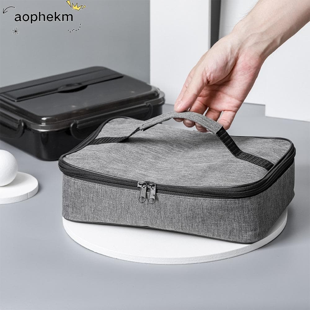 Sacos De Armazenamento Térmicos Isolados AOPHEKM , Saco De Almoço Térmico Quadrado Lanche Grande Lancheira