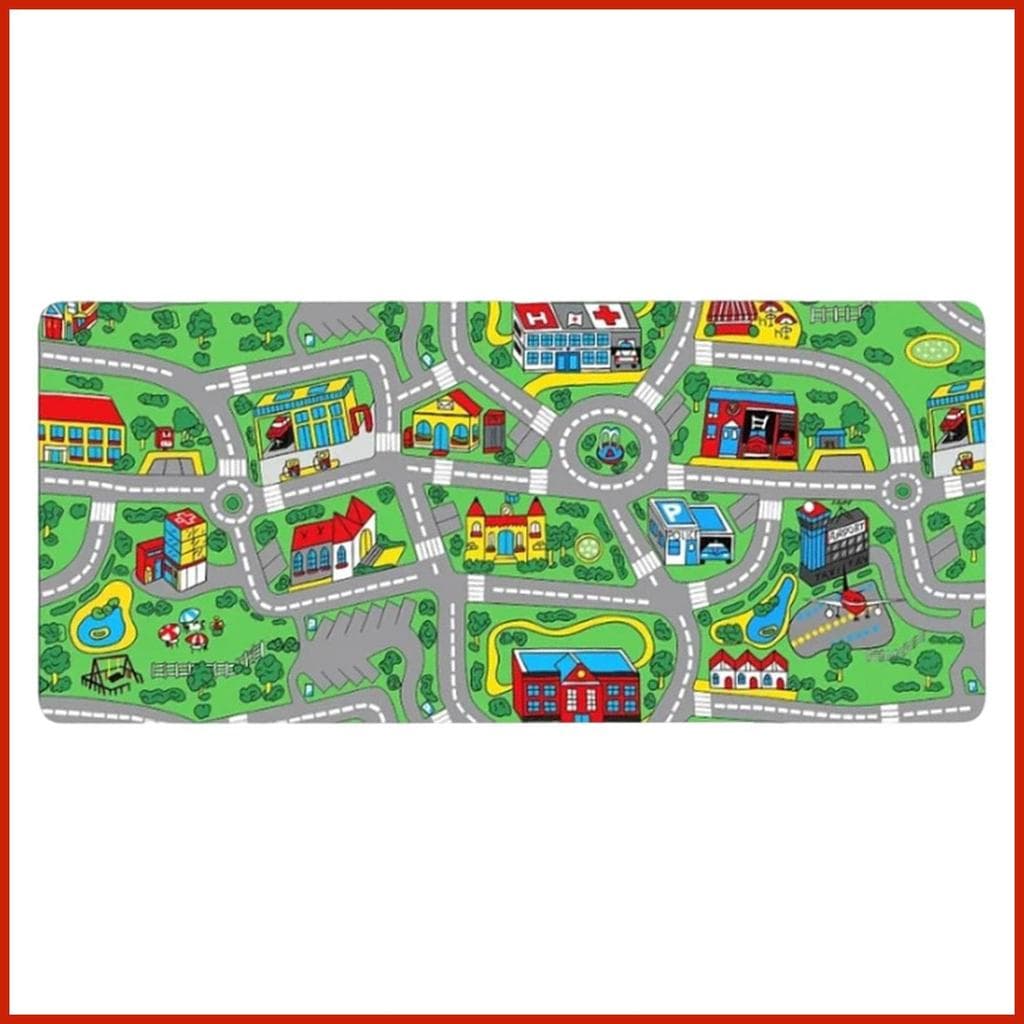 Mouse Pads Para Mesa Dos Desenhos Animados Cidade Estrada Impressão Antiderrapante Placemat Retangular Pad Decoração De