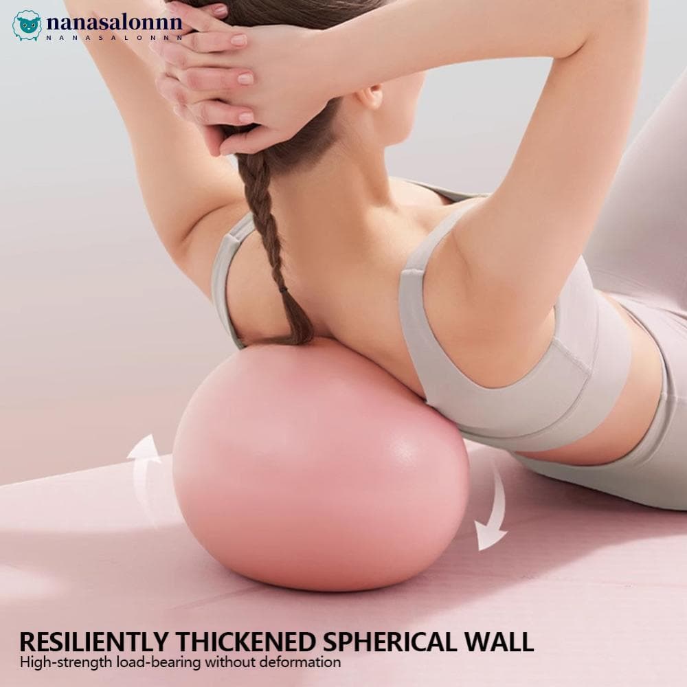 NANASALONNN 25cm Tipo Engrossado Ginásio Yoga Fitness Bola Anti-Explosão Diâmetro Pilates Treino Mini Escultura Pernas E