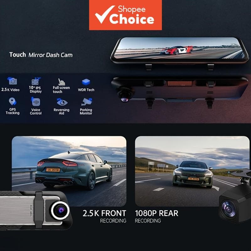 Pionray 4k Lente Dupla Carro Traço Cam WIFI Gps Adas Aviso De Segurança Dvr
