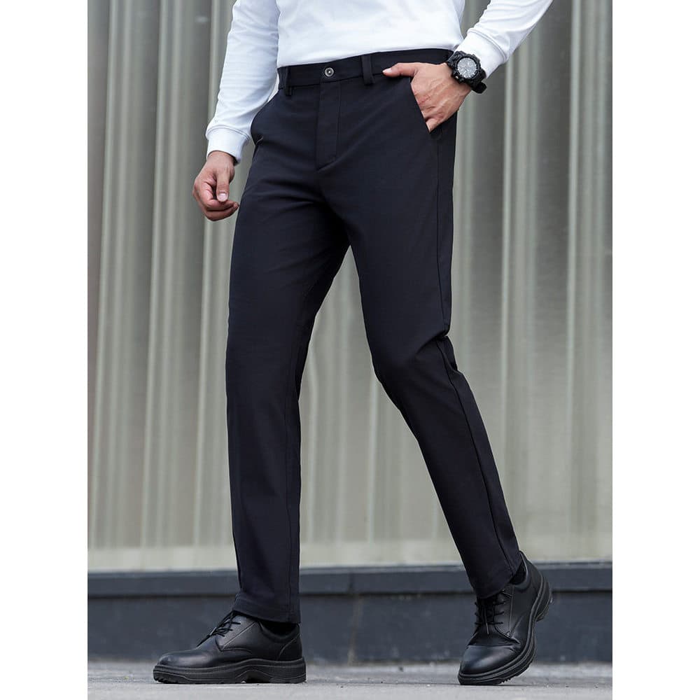 Dragon Tooth Hidden Breeze Calças casuais de malha Versão aprimorada Commuter Business All-Match Confortável Alto @-
