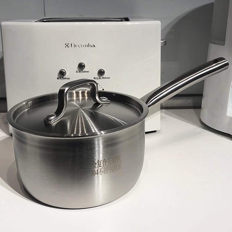 Too Companion Panela de sopa espessada de aço de cinco camadas Pote de leite Suplemento alimentar para bebê Aço 304 Fogã