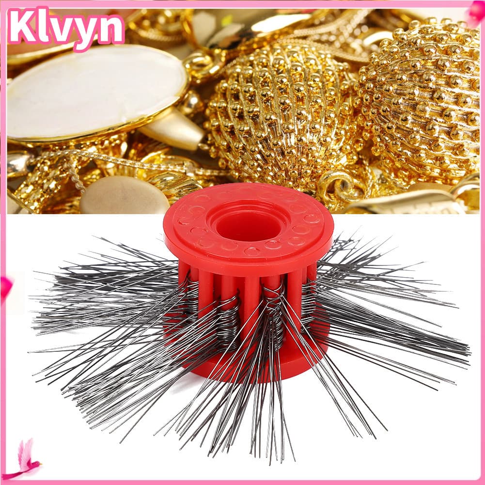 Klvyn-br Pincéis de polimento de texturização de fio de 0,2 mm para fazer escova de joias, acessório de ferramenta