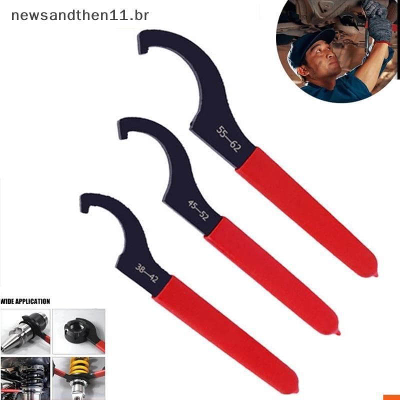 NEWSA C Gancho Chave Inglesa Mandril De Pinça Para Porca Redonda De 38mm-42mm/45-52mm/55-62mm