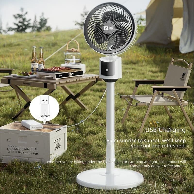 Camelo ventilador plano ventilador de circulação de ar ao ar livre ventilador de luz USB ventilador elétrico estação dor