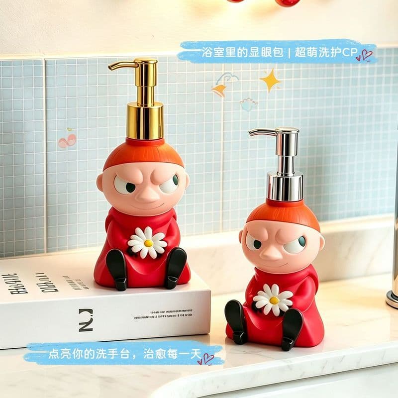 Criativo Yamei Cartoon Sub-engarrafamento de grande capacidade doméstico Gel de banho Shampoo garrafa de lavagem de mão