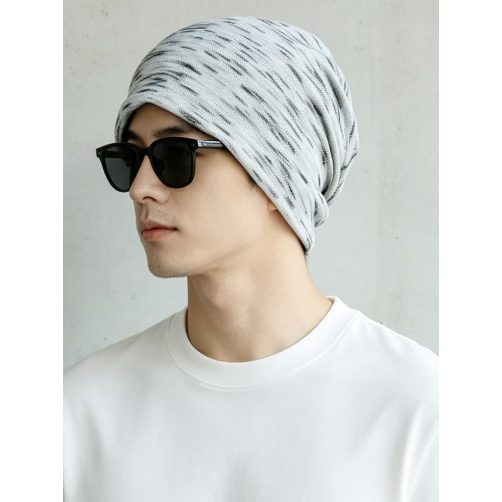 Boné de cabeça fina primavera outono versão coreana boné de pilha Casual pulôver simples único lenço boné influenciador