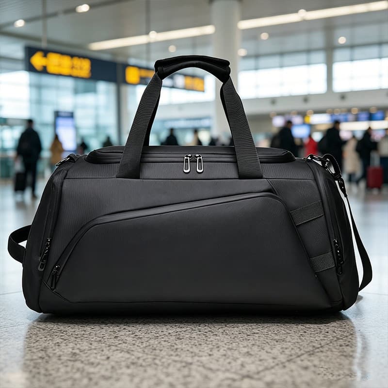 Bolsa de viagem com separação seca e molhada, bolsa esportiva para academia, viagem ao ar livre, portátil, ombro duplo ú