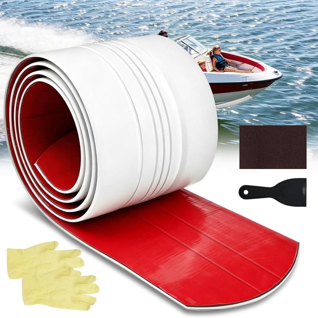 Protetor de Quilha para Barcos de Fibra de Vidro, Faixa Protetora Autoadesiva para Casco, Cola Forte Resistente à Corros