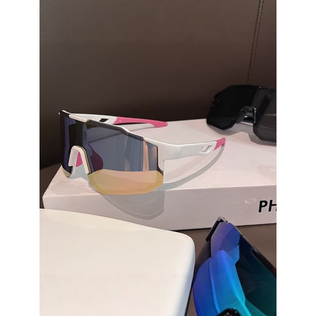Novos óculos de sol polarizados para ciclismo ao ar livre para homens e mulheres, óculos coloridos de estilo europeu e a