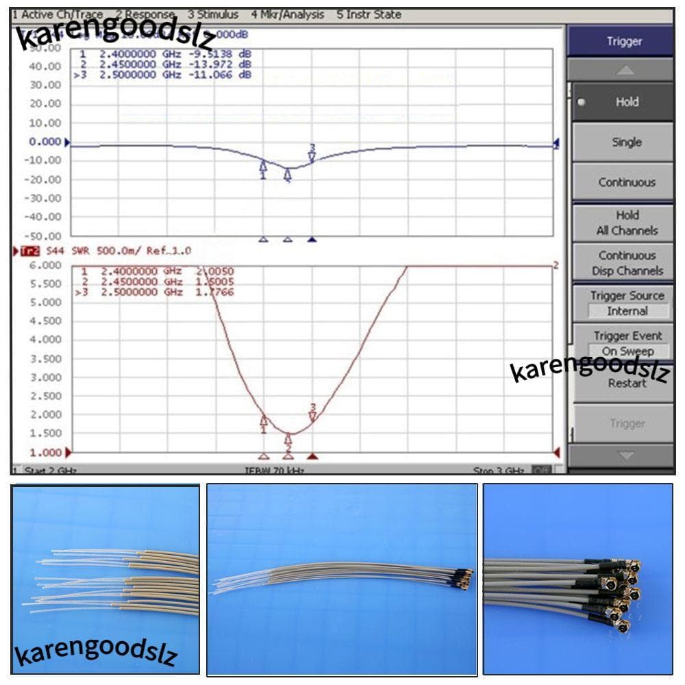 KARENGOODS 5/20pcs 150mm 2.4G Antena Receptora Wi-Fi Modelo De Controle Remoto Compatível Banhado A Ouro/Prata