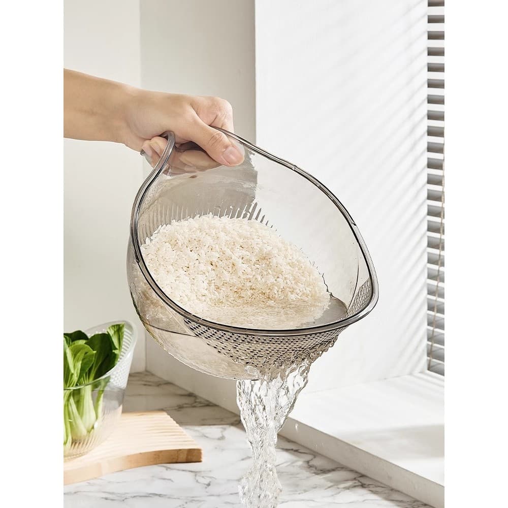 Ferramenta útil para lavagem de arroz de qualidade alemã Peneira de lavagem de arroz Bacia de lavagem de arroz Cesta de
