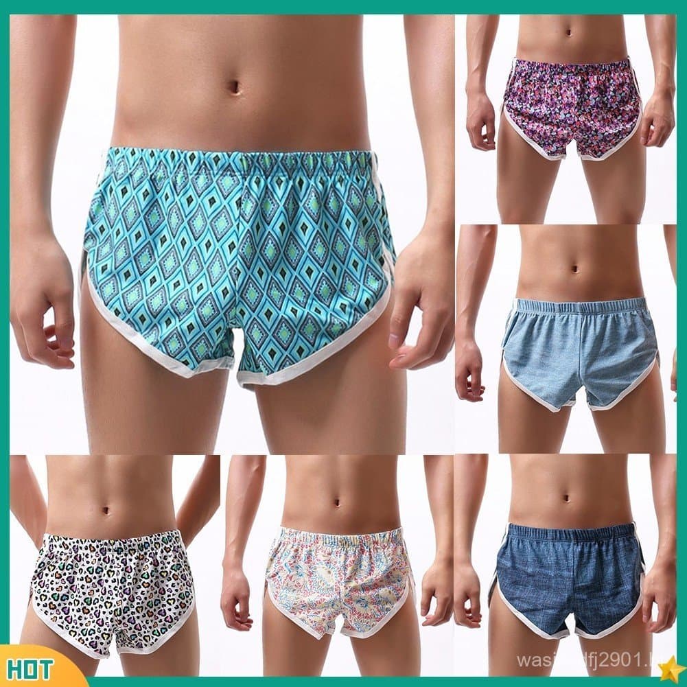 Cuecas Boxer Masculinas , Para Todas As Estações , Calções De Biquíni , Estampa Leve