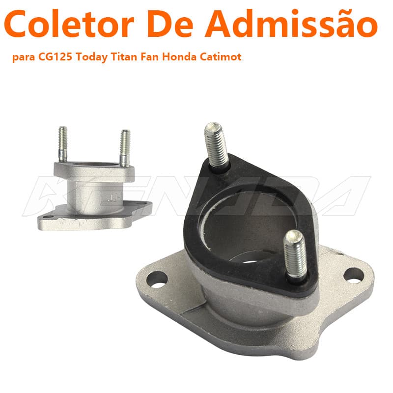 Coletor De Admissão Com Anel Para CG/Titan/Fan 125 1994-2015 Reposição