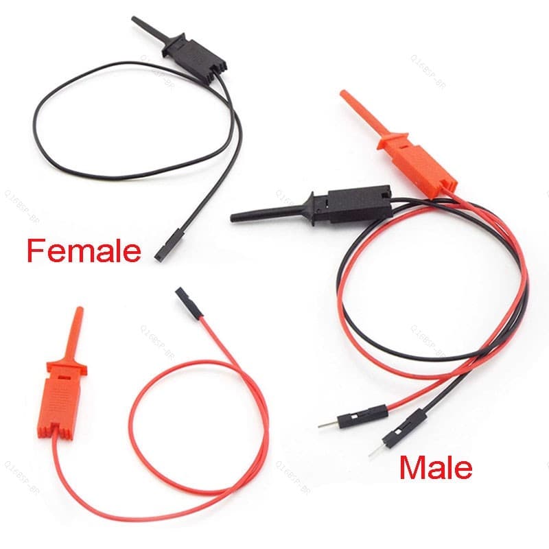 Ferramentas DIY Conector Equipemnt Analisadores Lógicos Elétricos Teste Gancho Clipe Masculino Feminino Linha De Cabo BR