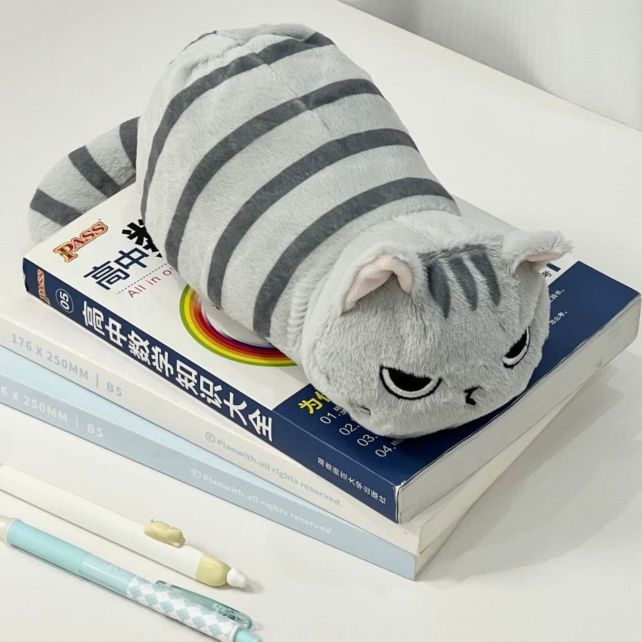 Estojo De Lápis De Grande Capacidade Happy Bear Pelúcia Caixa De Armazenamento De Papelaria Bolsa De Cosméticos Prêmio D