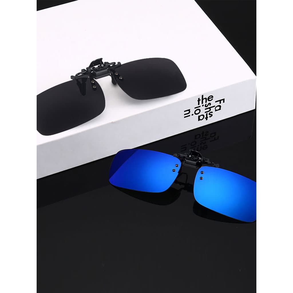 Óculos de sol polarizados clip-up masculino miopia óculos clip-On óculos de sol condução polarizado pode Flip up quadrad