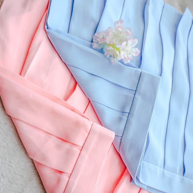 Frete grátis JK uniforme primavera outono estilo saia plissada versão japonesa em formato de alta temperatura plissado a