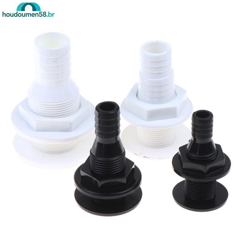 HOUDO 1 12 Polegadas Saída De Drenagem Do Barco Encaixe Marinho ABS Plástico Casco Conector UV Protegido Para Vela Iate
