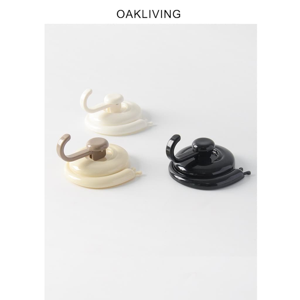 Oakliving casa ventosa gancho banheiro pegajoso gancho roupas pendurado chave artigos diversos domésticos toalha gancho