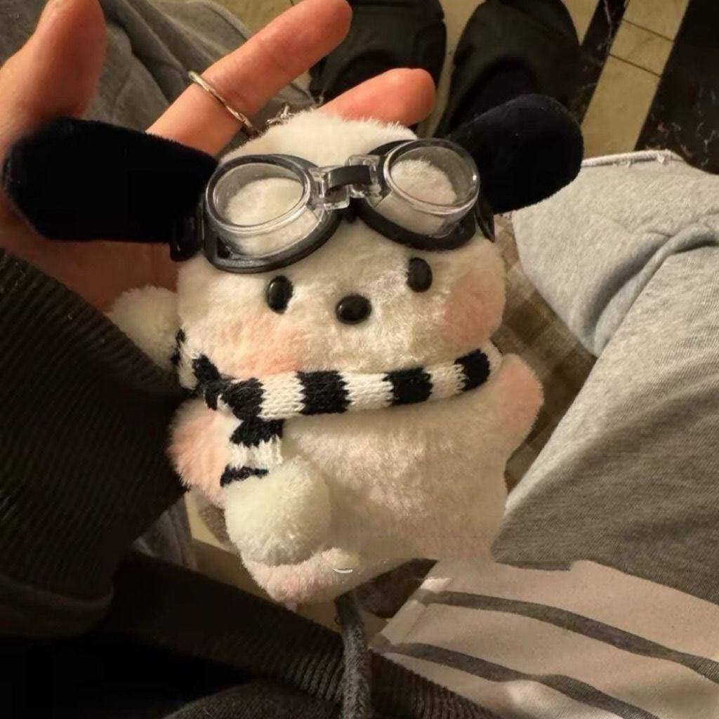 Ins Pacha cão bonito boneca menina coração mochila pingente de pelúcia criativo boneca dos desenhos animados casal prese